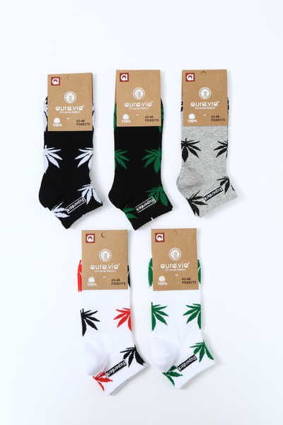Men‘s maple leaf pattern socks 30-Pack FDX6175-720