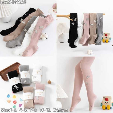 Girl’s diamond and pearl embroidered tights 24-Pack GHN1968-240