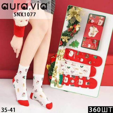 Women's Christmas socks set 3-Box/10 Box-Pack SNX1077-360