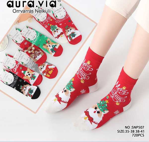 Women's Christmas cartoon socks 30-Pack SNP507-720