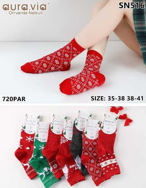 Women's Christmas Filigree socks 30-Pack SN516-720