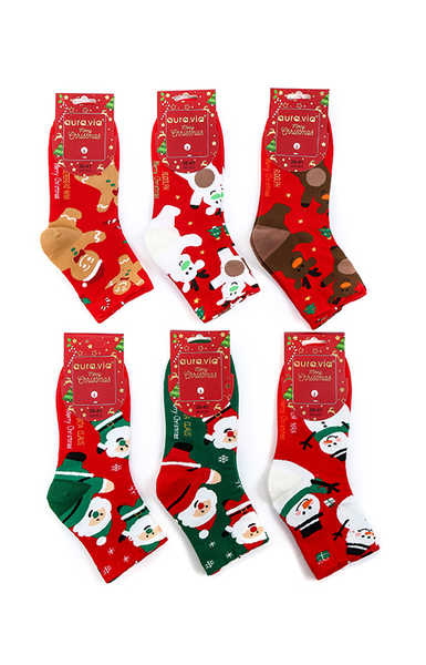 Women's Christmas cartoon pattern socks 30-Pack SN7623-720