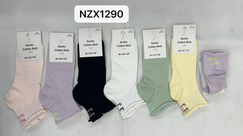 Women's letter embroidered socks 30-Pack NZX-1290