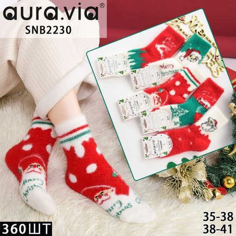 Women’s Christmas mink socks 30-Pack SNB2230-360