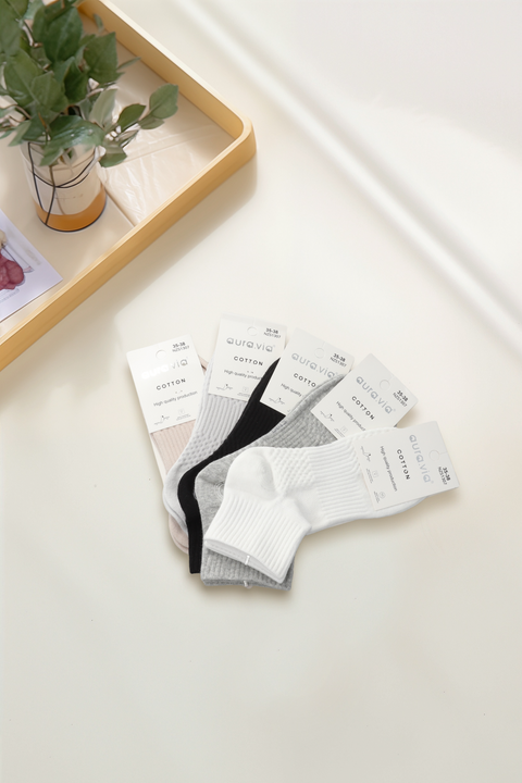 Women‘s solid color cotton socks 30-Pack NZS1307-360