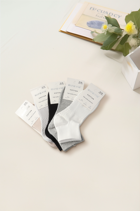 Women‘s solid color cotton socks 30-Pack NZS1307-360