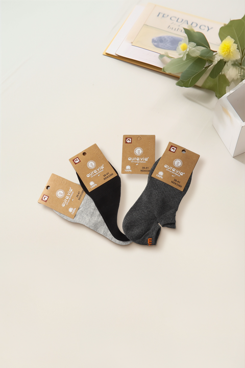 Women‘s solid color cotton socks 30-Pack NDX3380-360