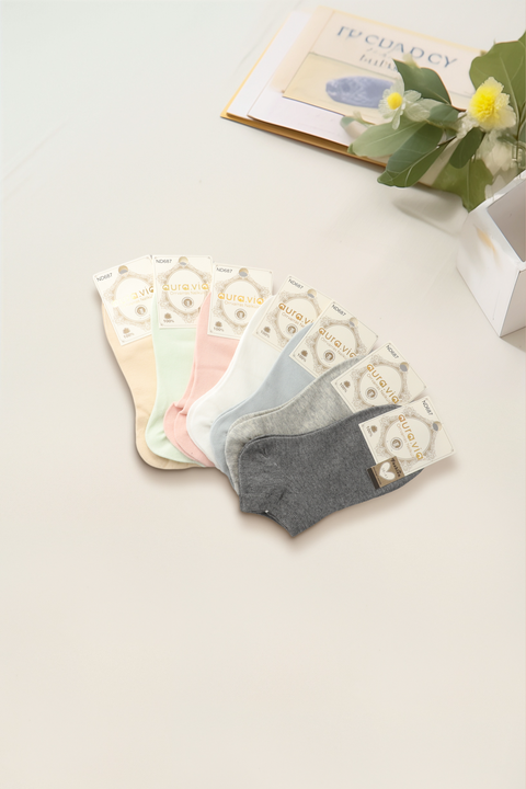 Women‘s solid color bamboo socks 30-Pack ND687-360