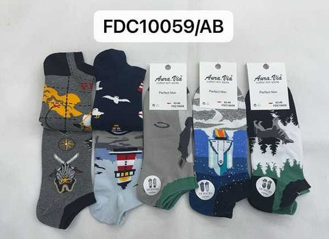 Men‘s cartoon painting pattern socks 30-Pack FDC10059-720