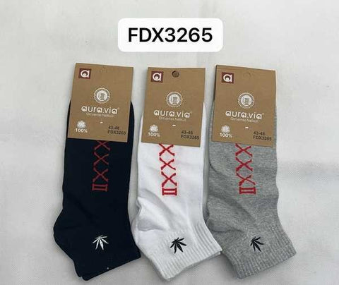 Men‘s Roman numerals pattern socks 30-Pack FDX3265-720