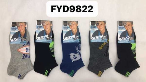 Boy‘s alphabet pattern socks 30-Pack FY9822-720