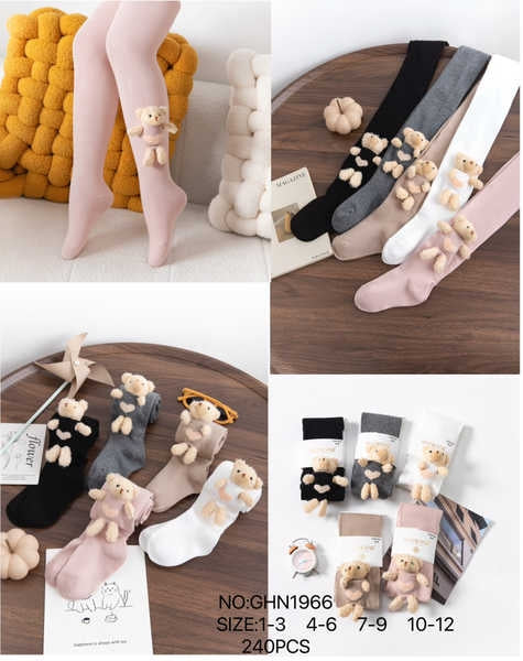 Girl’s bear doll tights 24-Pack  GHN1966-240