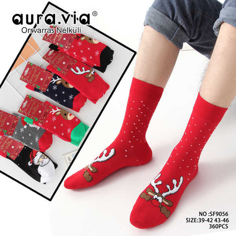 Men's Santa Claus's reindeer pattern socks 30-Pack  SF9056-360