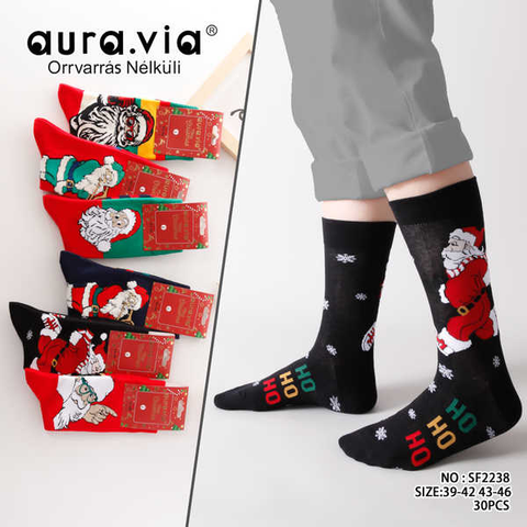 Men's Santa Claus pattern socks 30-Pack  SF2238-360