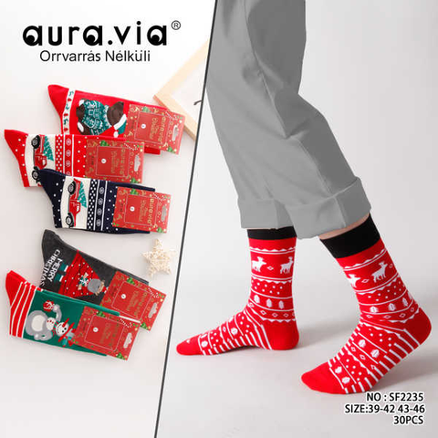Men's Christmas mixed pattern socks 30-Pack  SF2235-360
