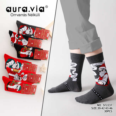 Men's Santa Claus pattern socks 30-Pack  SF2237-360