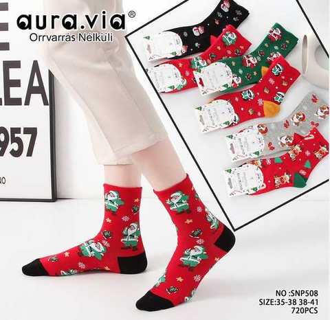 Women's Christmas cartoon pattern socks 30-Pack  SNP508-720