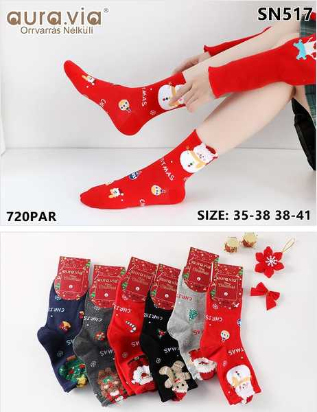 Women's Christmas cartoon pattern socks 30-Pack  SN517-720