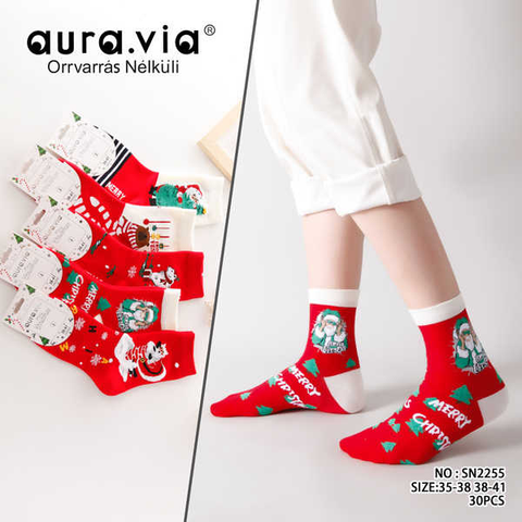 Women's Christmas cartoon pattern socks 30-Pack  SN2255-720