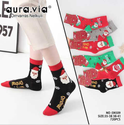 Women's Christmas cartoon pattern socks 30-Pack  SN509-720