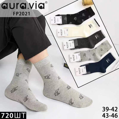 Men's shark embroidered socks 30-Pack  FP-2021